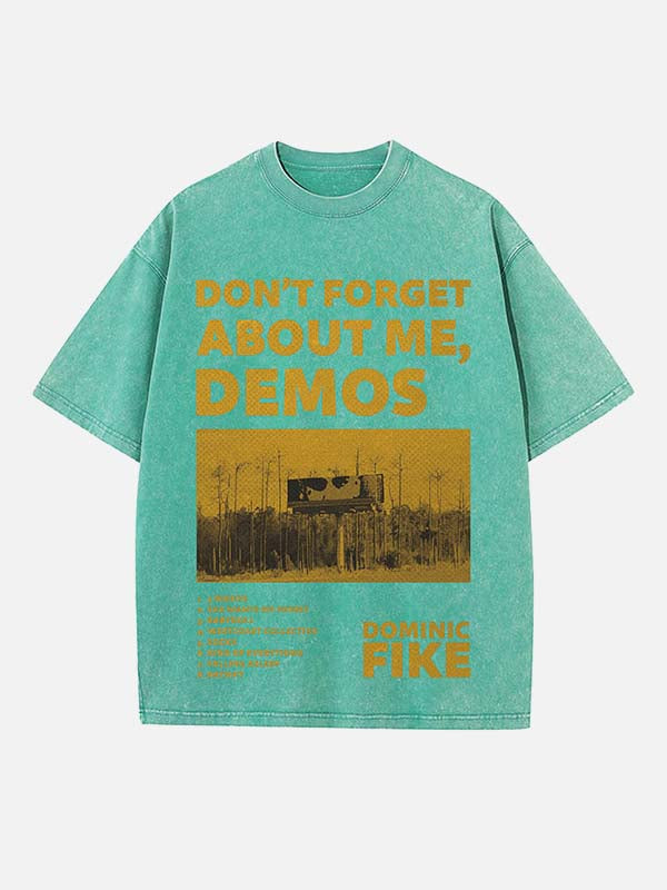 Dominic Fike Print Round Neck T-shirt