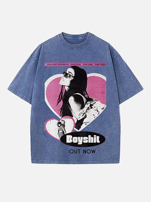 Madison Beer Print Round Neck T-shirt