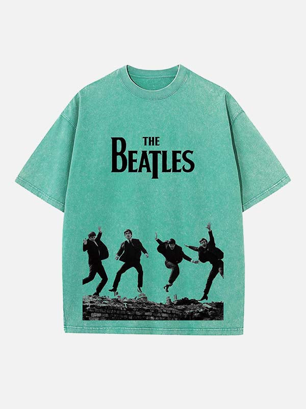 The Beatles Print Round Neck T-shirt