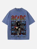 AC/DC Print Round Neck T-shirt