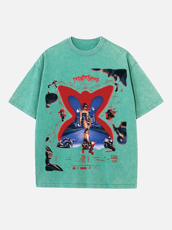 Rosalía Print Round Neck T-shirt