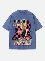 Avril Lavigne Print Round Neck T-shirt