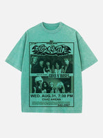 Aerosmith Print Round Neck T-shirt