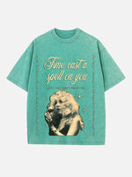 Fleetwood Mac Print Round Neck T-shirt