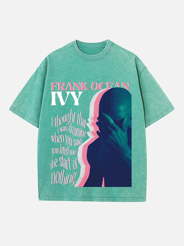 Frank Ocean Print Round Neck T-shirt