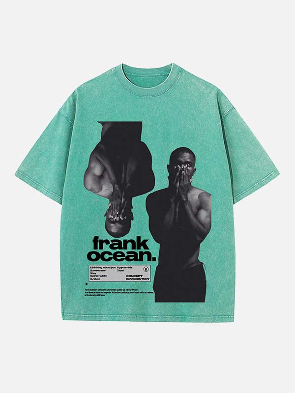 Frank Ocean Print Round Neck T-shirt