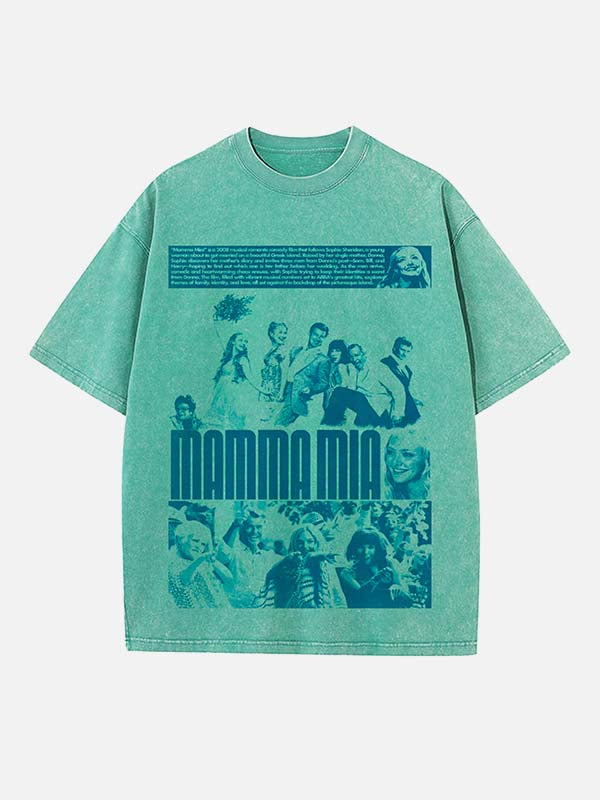 ABBA Print Round Neck T-shirt