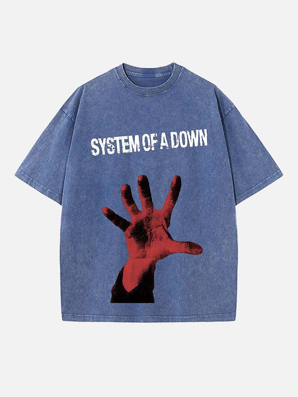 System of a Down Print Round Neck T-shirt