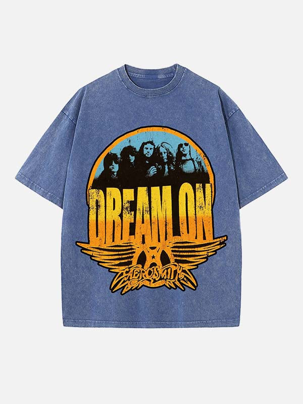 Aerosmith Print Round Neck T-shirt