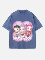 HUNTR/X Print Round Neck T-shirt