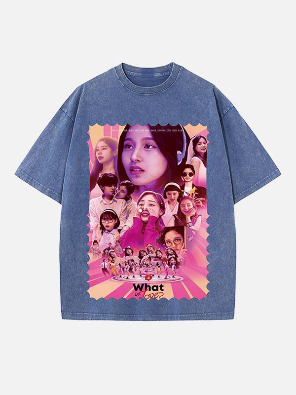 TWICE Print Round Neck T-shirt