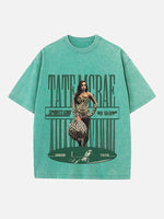 Tate McRae Print Round Neck T-shirt