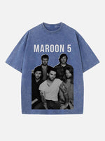 Maroon 5 Print Round Neck T-shirt