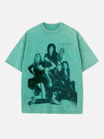 Queen Print Round Neck T-shirt