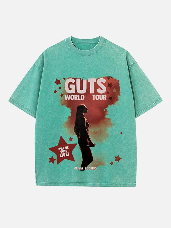 Olivia Rodrigo Print Round Neck T-shirt