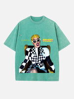 Cardi B Print Round Neck T-shirt