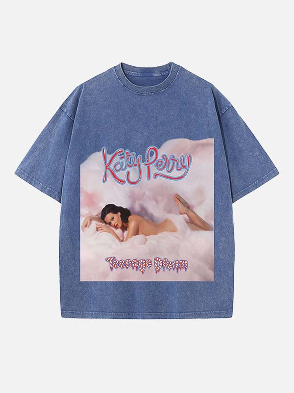 Katy Perry Print Round Neck T-shirt