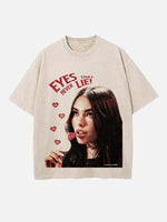 Madison Beer Print Round Neck T-shirt