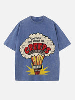 Green Day Print Round Neck T-shirt