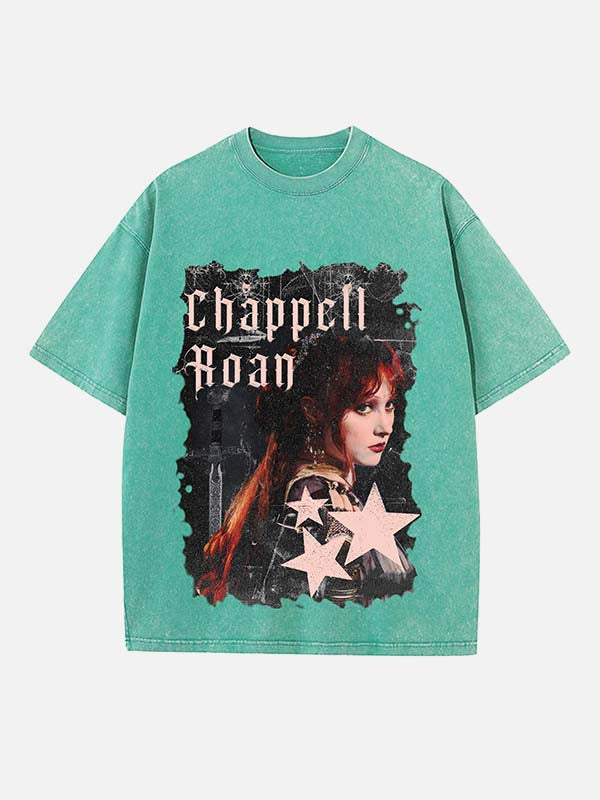 Chappell Roan Print Round Neck T-shirt