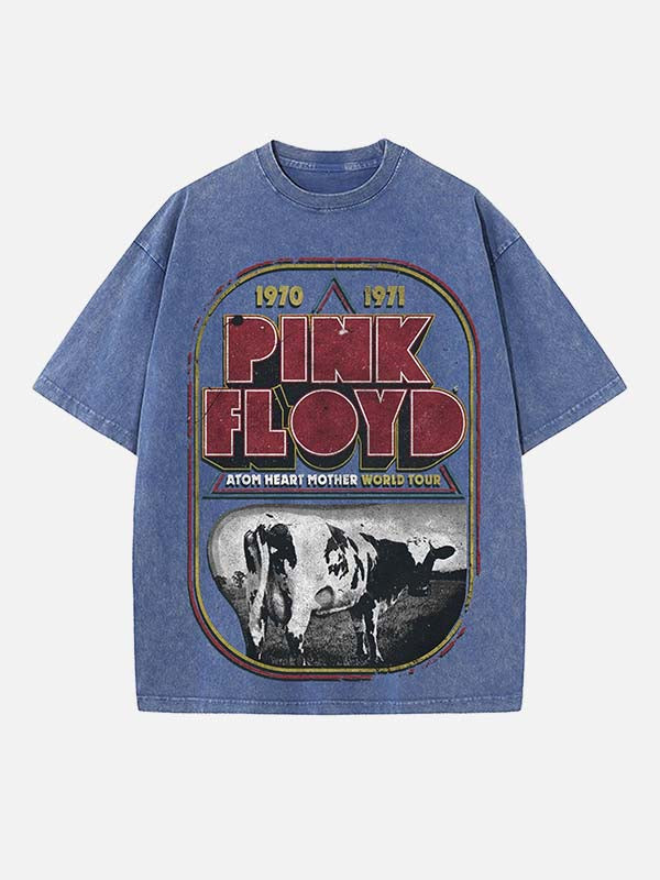 Pink Floyd Print Round Neck T-shirt
