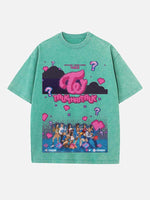 TWICE Print Round Neck T-shirt