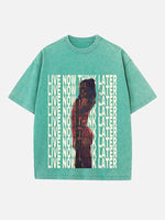 Tate McRae Print Round Neck T-shirt