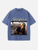 Shakira Print Round Neck T-shirt