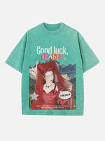 Chappell Roan Print Round Neck T-shirt