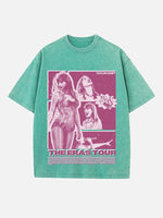 Taylor Swift Print Round Neck T-shirt