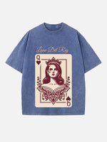 Lana Del Rey Print Round Neck T-shirt