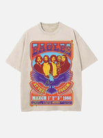 Eagles Print Round Neck T-shirt