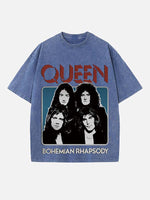 Queen Print Round Neck T-shirt