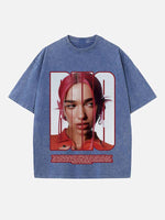 Dua Lipa Print Round Neck T-shirt