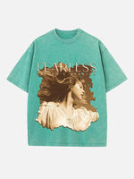 Taylor Swift Print Round Neck T-shirt