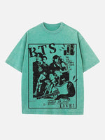 BTS Print Round Neck T-shirt