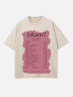 Frank Ocean Print Round Neck T-shirt