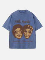 Bruno Mars Print Round Neck T-shirt