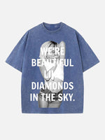 Rihanna Print Round Neck T-shirt