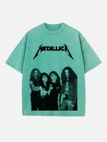 Metallica Print Round Neck T-shirt