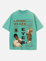 Travis Scott Print Round Neck T-shirt