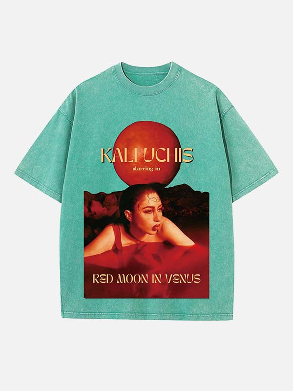 Kali Uchis Print Round Neck T-shirt