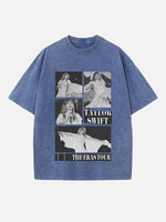 Taylor Swift Print Round Neck T-shirt