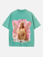 Karol G Print Round Neck T-shirt