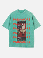 Paramore Print Round Neck T-shirt