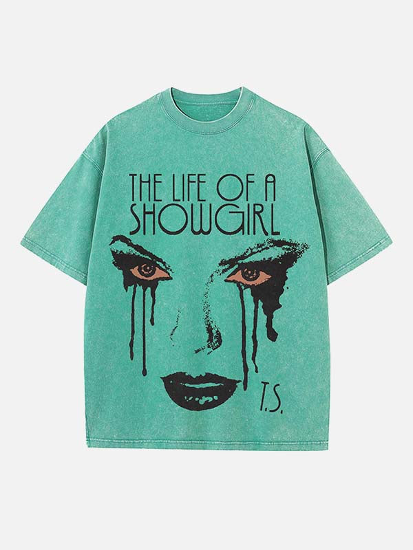 Taylor Swift Print Round Neck T-shirt