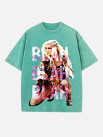 Kesha Print Round Neck T-shirt