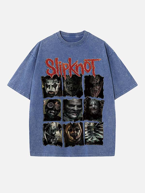 Slipknot Print Round Neck T-shirt