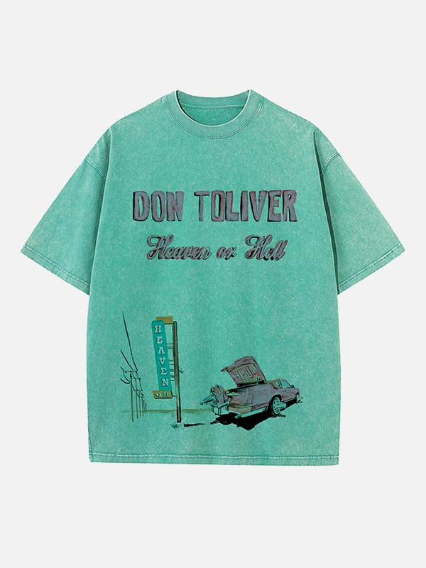 Don Toliver Print Round Neck T-shirt