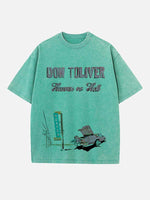 Don Toliver Print Round Neck T-shirt